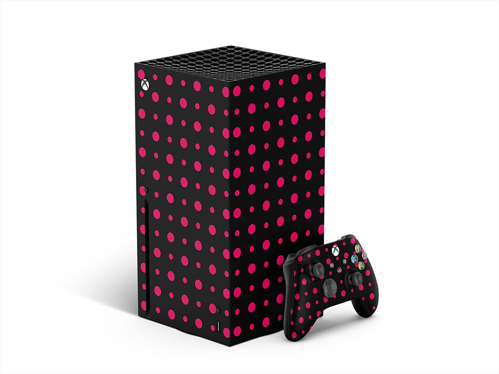 Hot Pink Polka Dot XBOX DIY Decal