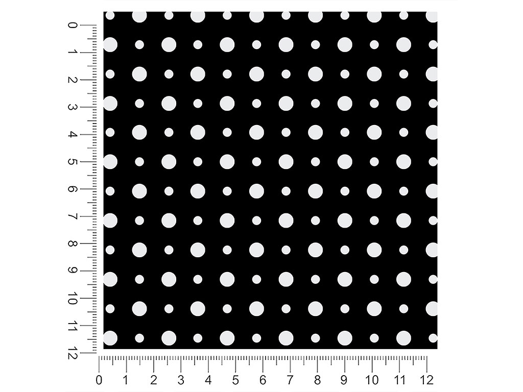 Maddening Monochrome Polka Dot 1ft x 1ft Craft Sheets