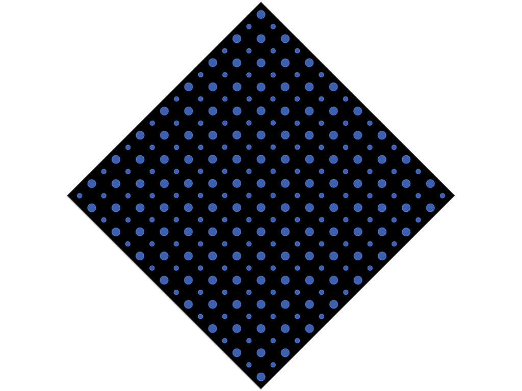 Ocean Blue Polka Dot Vinyl Wrap Pattern