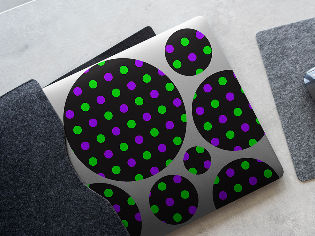 Sneaking Suspicion Polka Dot DIY Laptop Stickers
