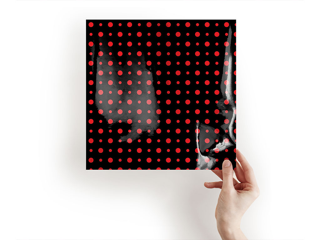 Stoplight Red Polka Dot Craft Sheets