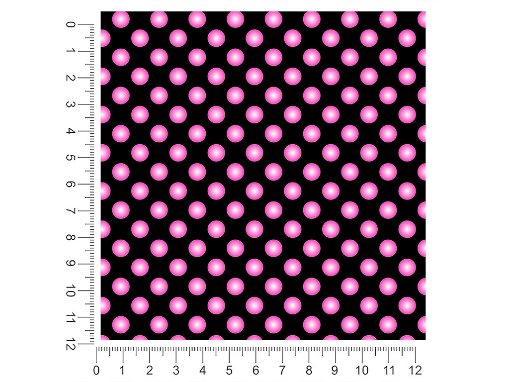 Sweetheart Pink Polka Dot 1ft x 1ft Craft Sheets
