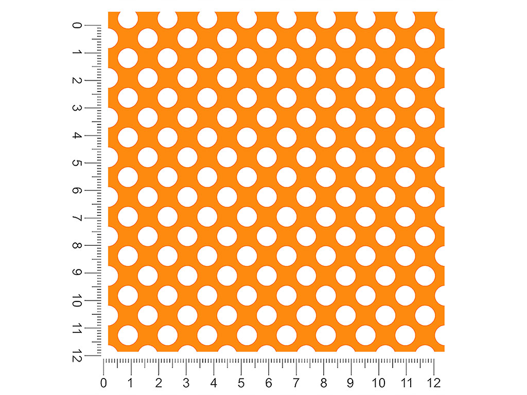 Apricot Orange Polka Dot 1ft x 1ft Craft Sheets