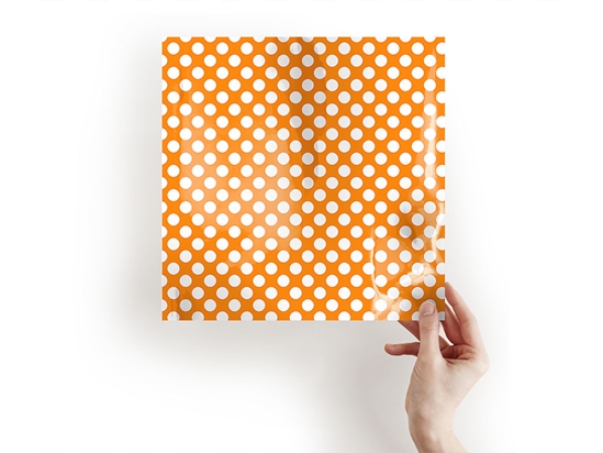 Apricot Orange Polka Dot Craft Sheets