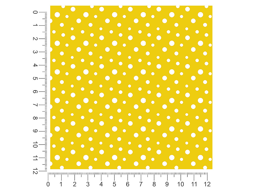 Aureolin Yellow Polka Dot 1ft x 1ft Craft Sheets