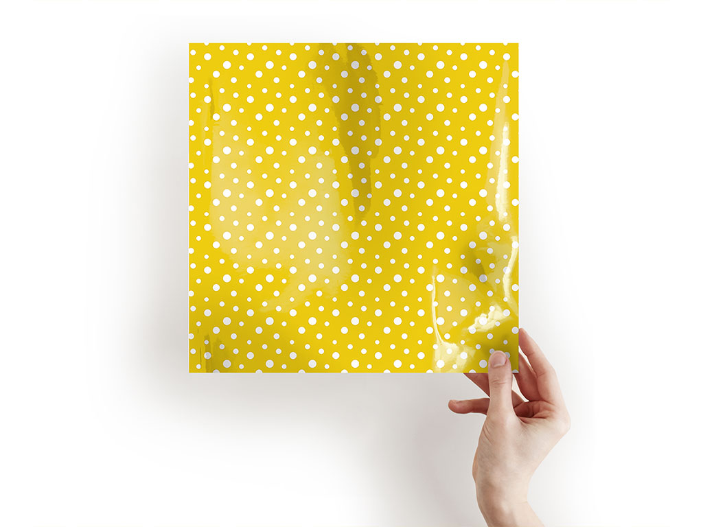 Aureolin Yellow Polka Dot Craft Sheets