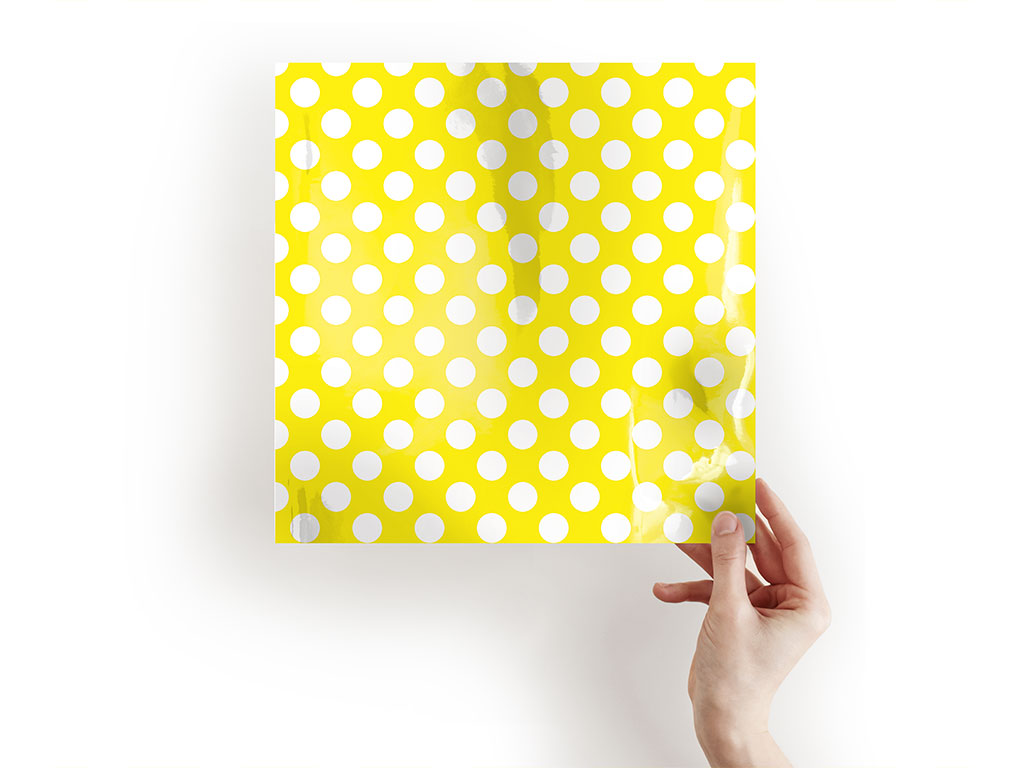 Bumblebee Yellow Polka Dot Craft Sheets