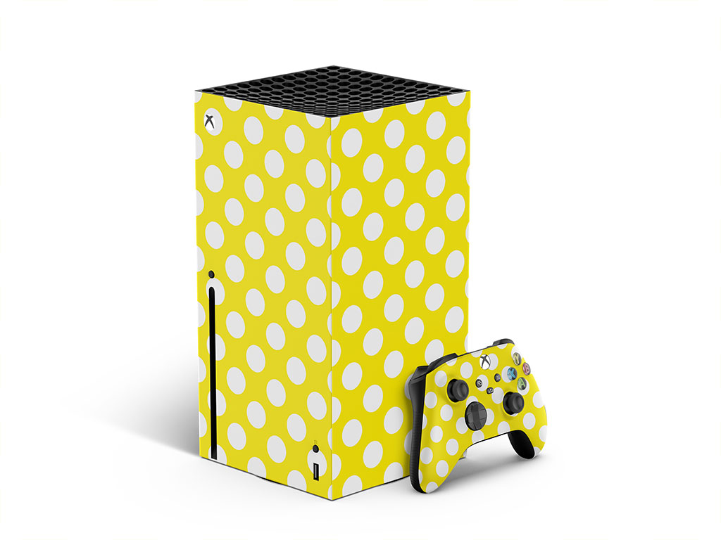 Bumblebee Yellow Polka Dot XBOX DIY Decal