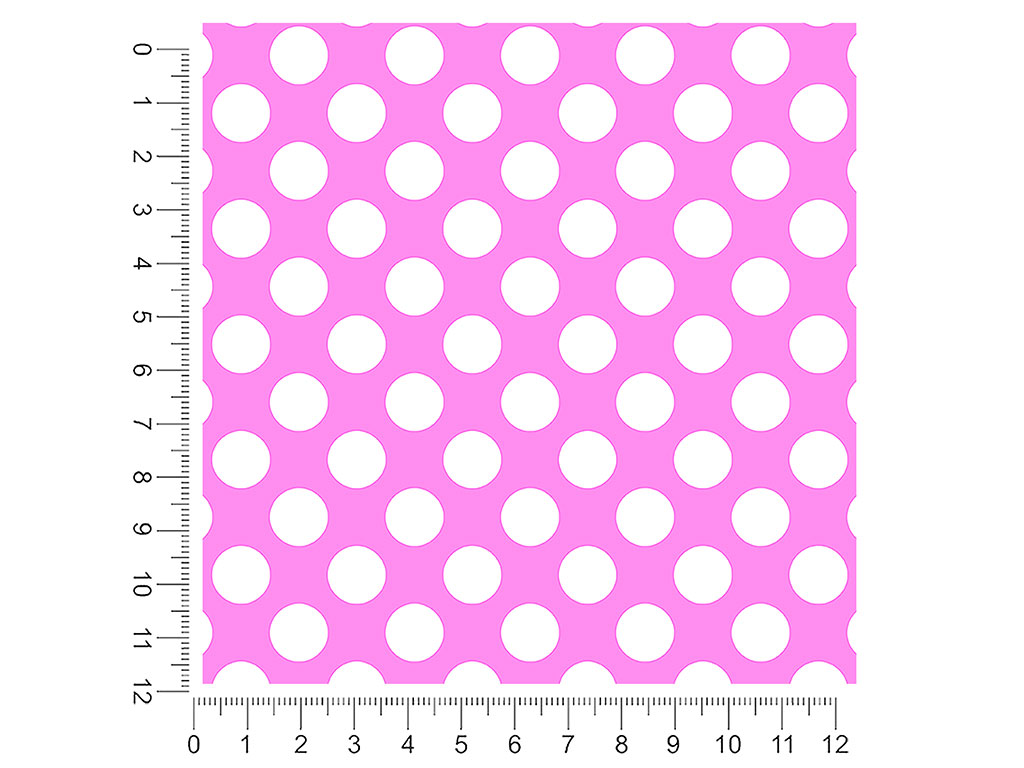 Carnation Pink Polka Dot 1ft x 1ft Craft Sheets