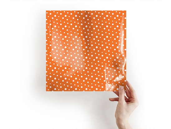 Carrot Orange Polka Dot Craft Sheets