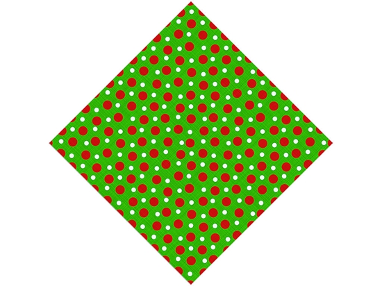 Christmas Tidings Polka Dot Vinyl Wrap Pattern