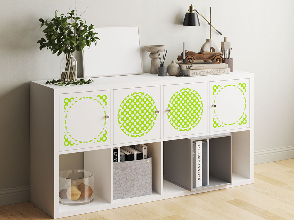 Green Lizard Polka Dot DIY Furniture Stickers