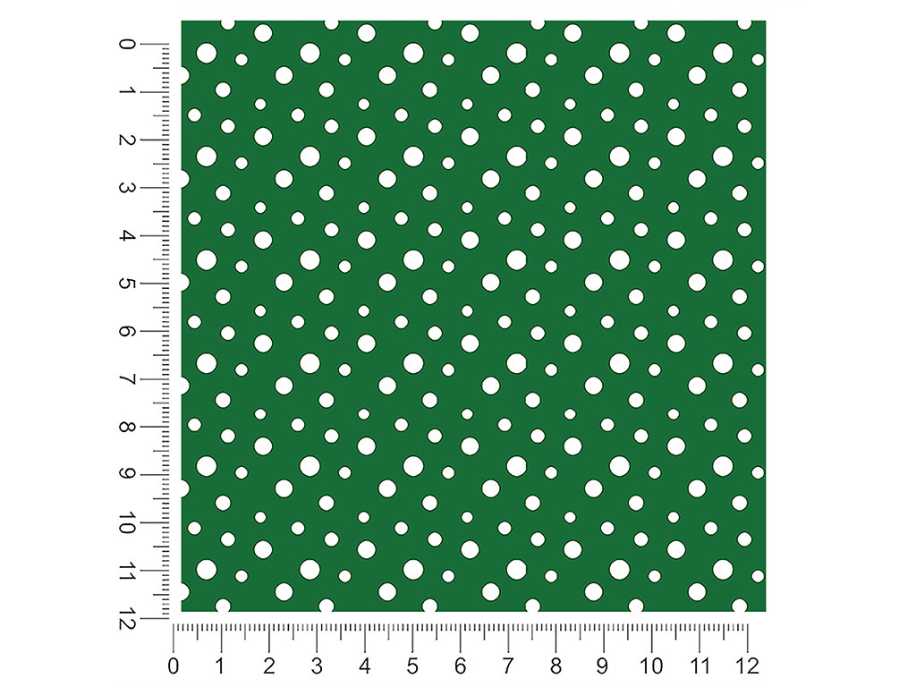 Hunter Green Polka Dot 1ft x 1ft Craft Sheets