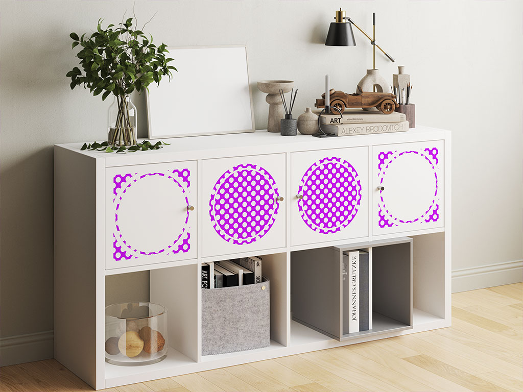 Jazzberry Pink Polka Dot DIY Furniture Stickers