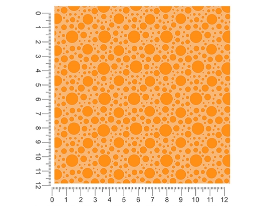 Marmalade Orange Polka Dot 1ft x 1ft Craft Sheets