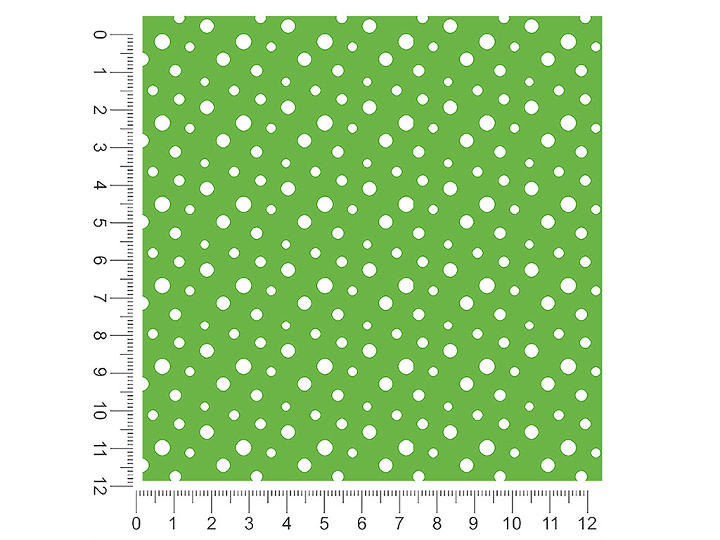 Pear Green Polka Dot 1ft x 1ft Craft Sheets