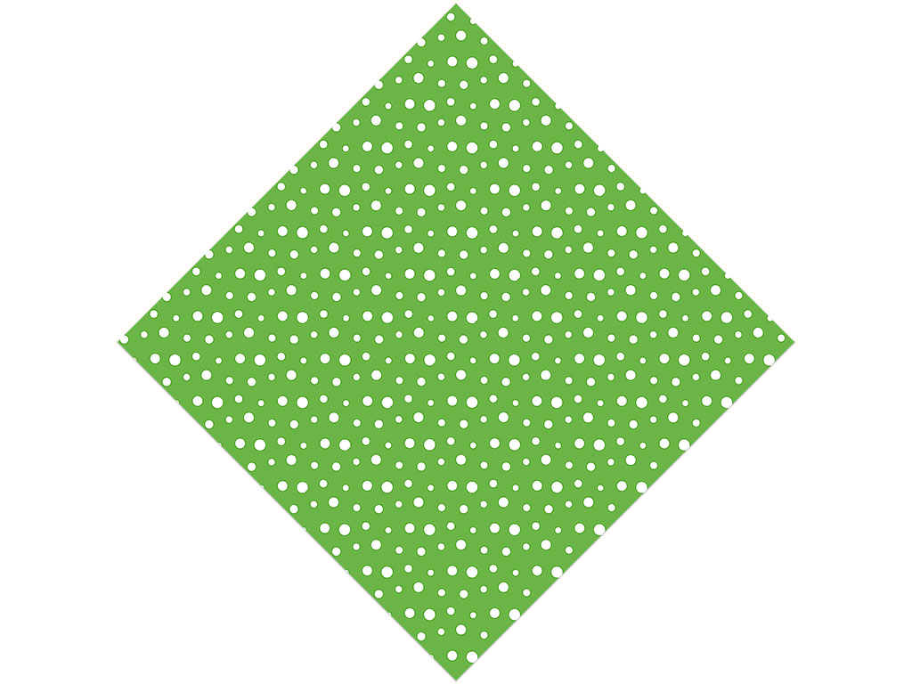 Pear Green Polka Dot Vinyl Wrap Pattern
