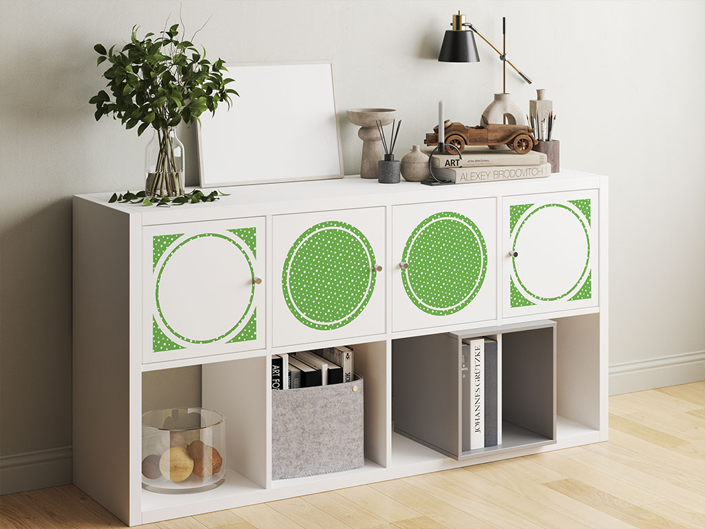 Pear Green Polka Dot DIY Furniture Stickers