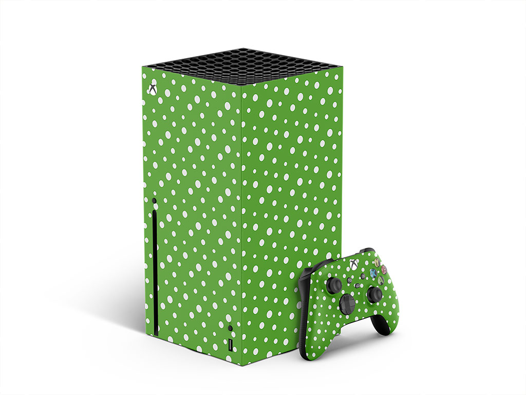 Pear Green Polka Dot XBOX DIY Decal