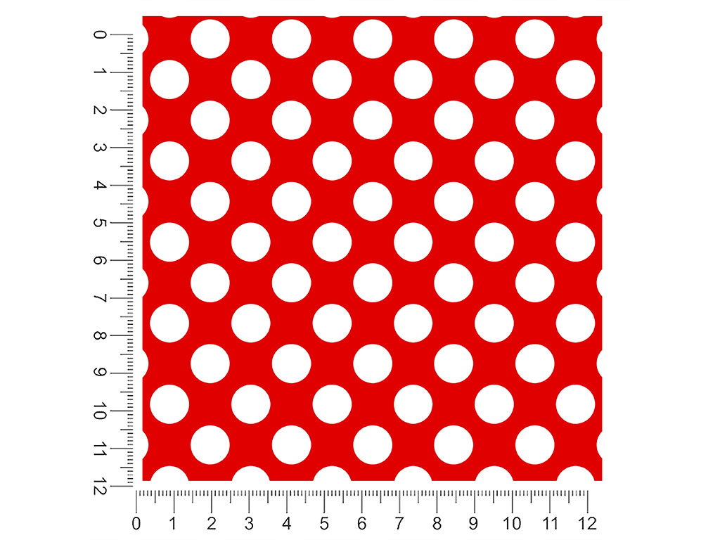Red Scare Polka Dot 1ft x 1ft Craft Sheets
