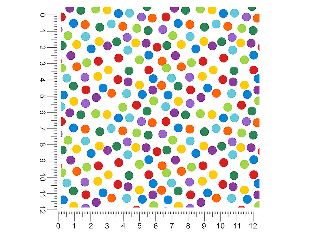 Confetti Explosion Polka Dot 1ft x 1ft Craft Sheets