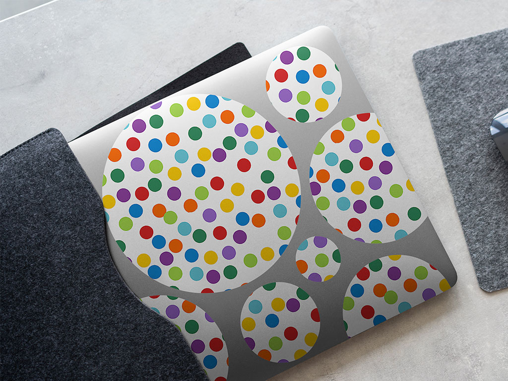 Confetti Explosion Polka Dot DIY Laptop Stickers