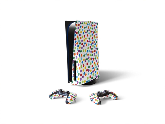 Confetti Explosion Polka Dot Sony PS5 DIY Skin