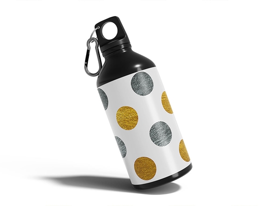 Fade to Gray Polka Dot Water Bottle DIY Stickers