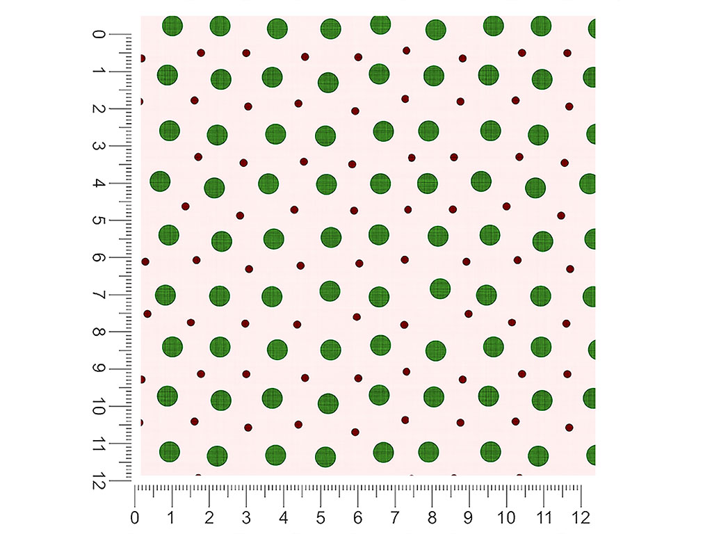 Green Baubles Polka Dot 1ft x 1ft Craft Sheets