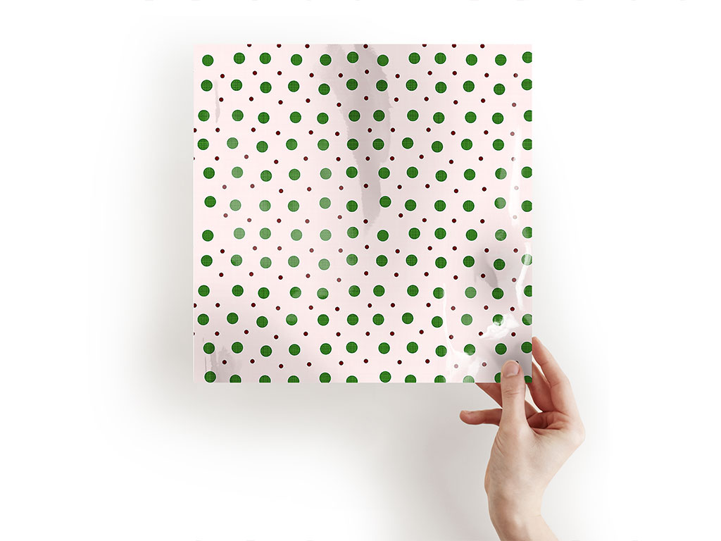 Green Baubles Polka Dot Craft Sheets