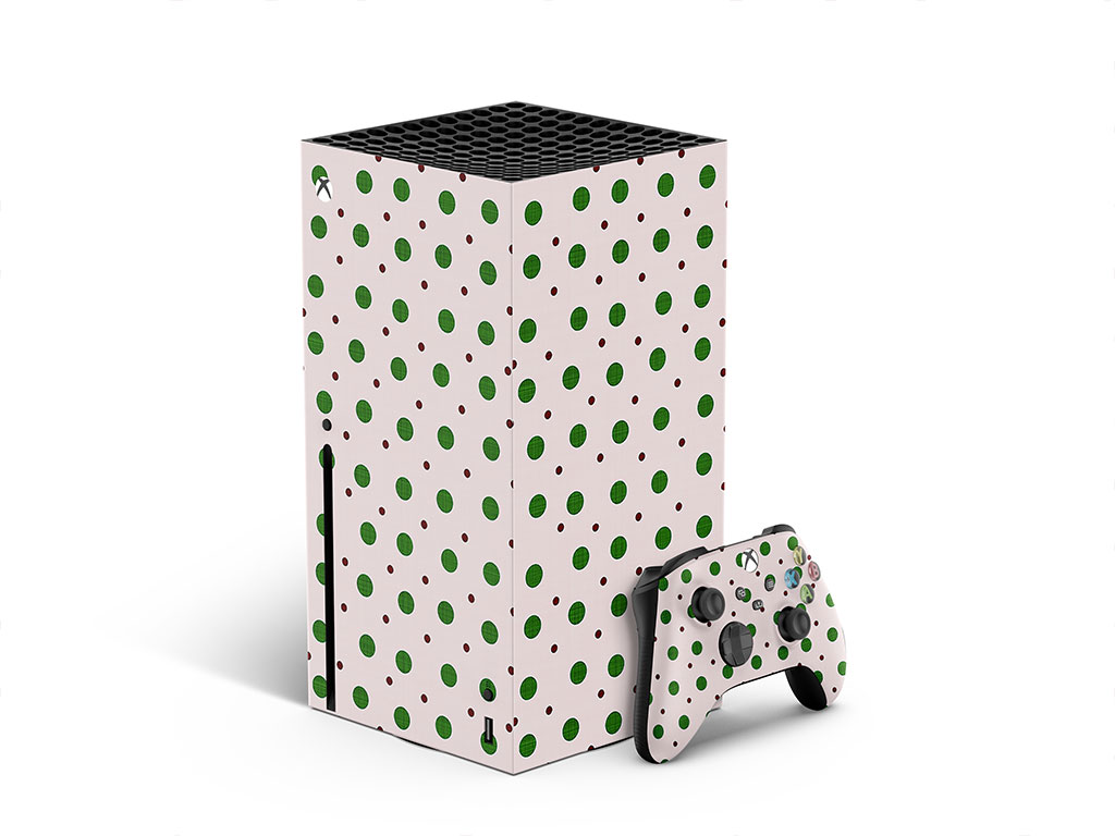 Green Baubles Polka Dot XBOX DIY Decal