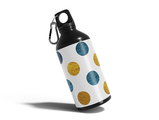 Hello Goodbye Polka Dot Water Bottle DIY Stickers