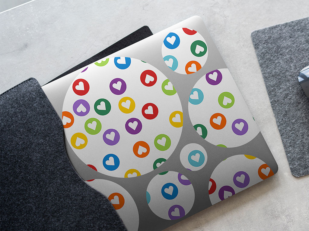 Secret Crush Polka Dot DIY Laptop Stickers