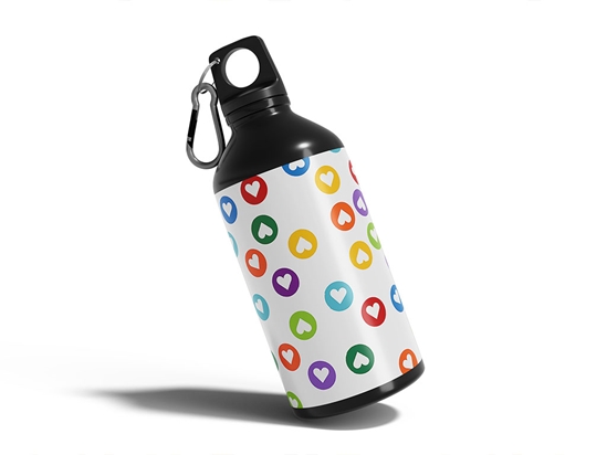 Secret Crush Polka Dot Water Bottle DIY Stickers