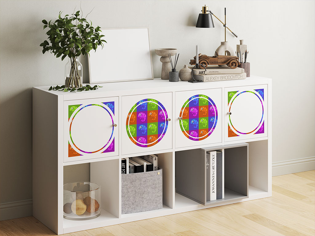 Color Block Animal DIY Furniture Stickers