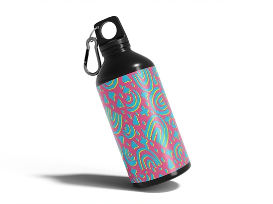 Want To Be Retro Water Bottle DIY Stickers