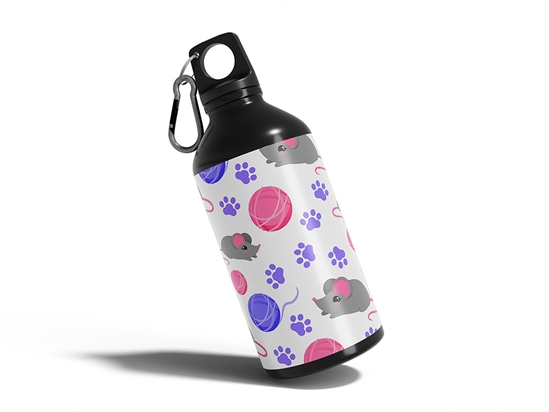 Feline Dangers Animal Water Bottle DIY Stickers