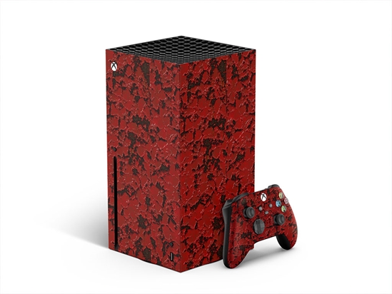 Red Alloy Rust XBOX DIY Decal