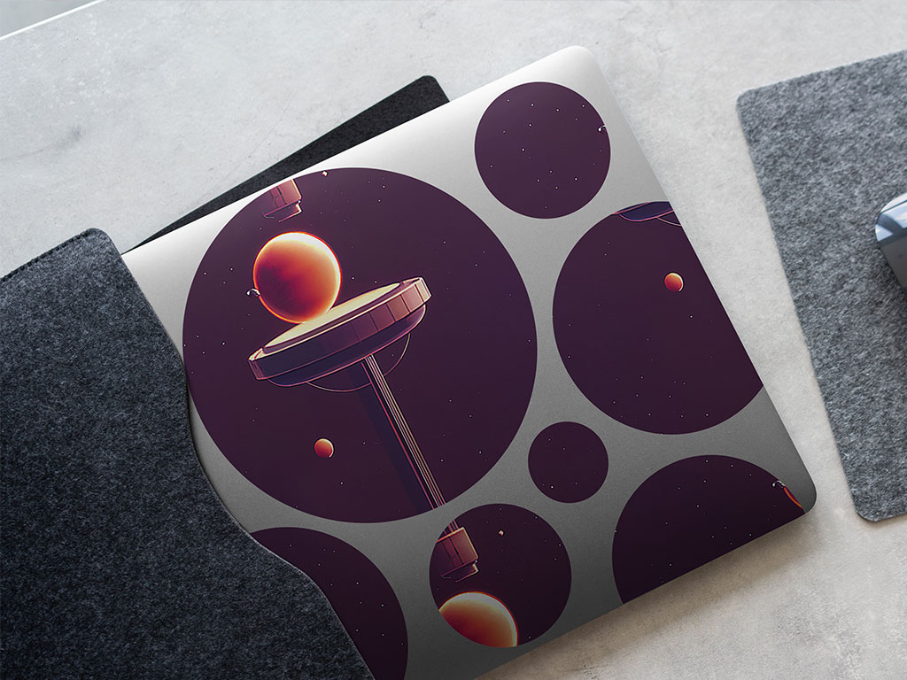 Planetary Pillars Science Fiction DIY Laptop Stickers