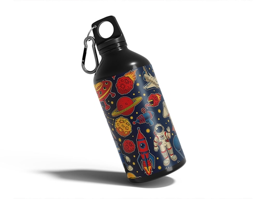 Peaceful Arrival Science Fiction Water Bottle DIY Stickers