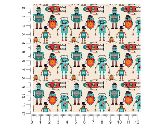 Gentleman Bots Science Fiction 1ft x 1ft Craft Sheets