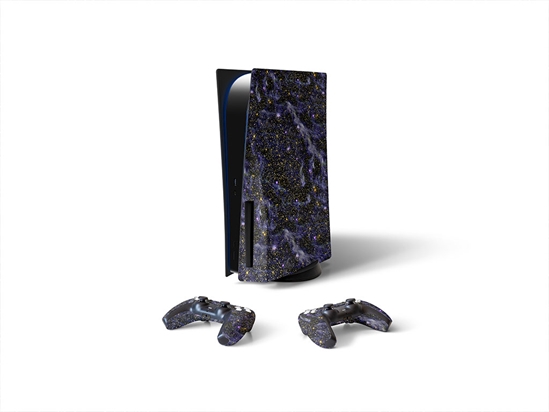 Blue Blaze Science Fiction Sony PS5 DIY Skin