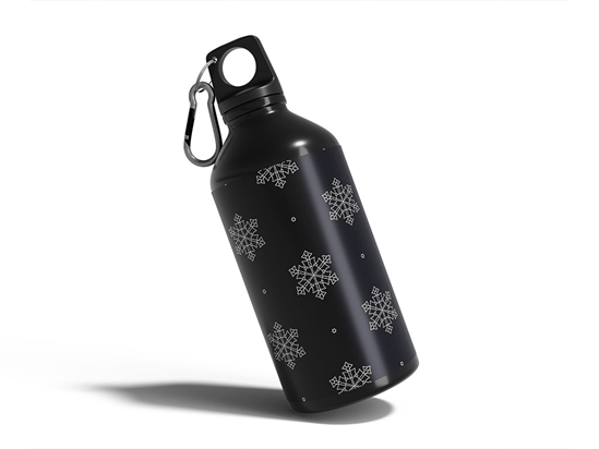 Frozen River Snowflake Water Bottle DIY Stickers