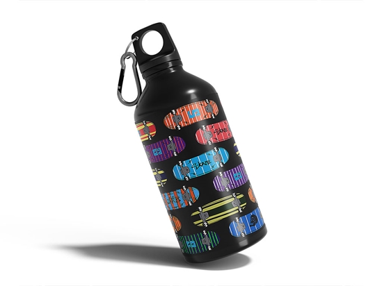 Skate Punk Sport Water Bottle DIY Stickers