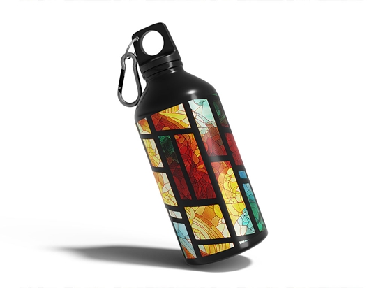 Daylight Panels Stained Glass Water Bottle DIY Stickers