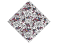 Glowing Geckos Stained Glass Vinyl Wrap Pattern