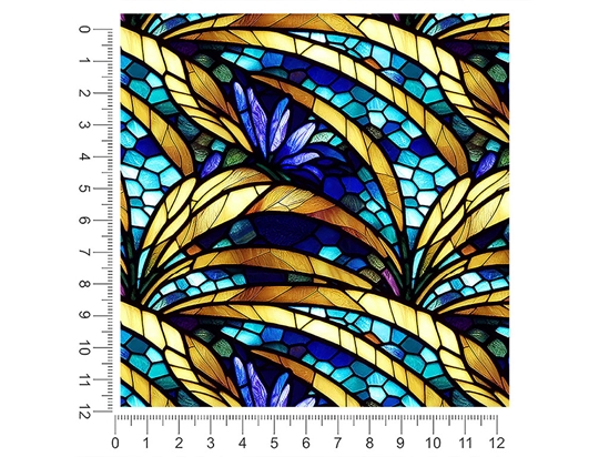 Golden Growth Stained Glass 1ft x 1ft Craft Sheets