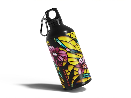 Lovely Day Stained Glass Water Bottle DIY Stickers
