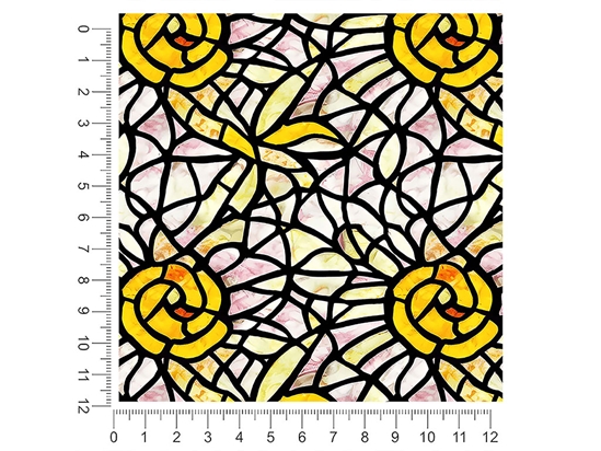 Pale Sunshine Stained Glass 1ft x 1ft Craft Sheets