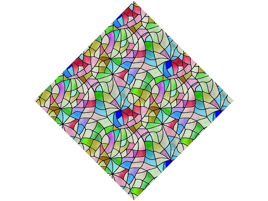 Rainbow Fragments Stained Glass Vinyl Wrap Pattern